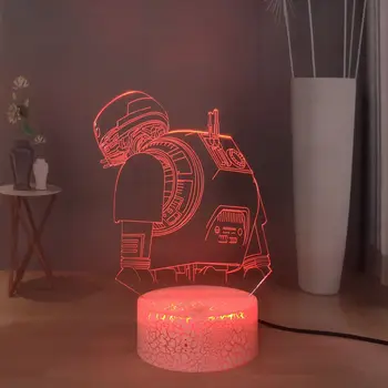 

Star Wars: The Last Jedi LED Night Light The Force Awakens Resistance BB-8 Table Lamp RGB Colorful Bedroom Desk Lamp