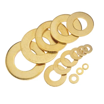 

M3 M4 M5 M6 M8 M10 M12 M14 M16 M20 Meson Pad Copper Sheet Metal Collar Brass Disc Flat Washer Gasket Ring M3x7x0.5 M6x12x1
