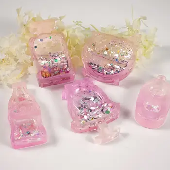 

DIY Crystal Epoxy Resin Quicksand Mold Milk Tea Coke Perfume Bottle Silicone Mould Handmade Crafts Jewelry Pendant Making Tools