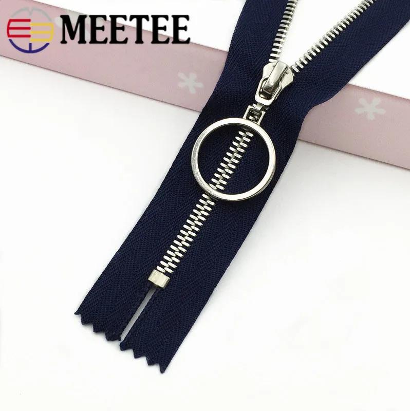 2 шт. Meetee 3# металлические застежки-молнии для шитья рюкзак юбки сумка закрытые молнии спортивное пальто одежда молнии DIY аксессуары для одежды