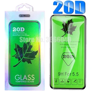 

300pcs 20D Curved Edge Tempered Glass Full Glue Screen Protector For iPhone 11 Pro XR X XS MAX 8 With Retail Packing