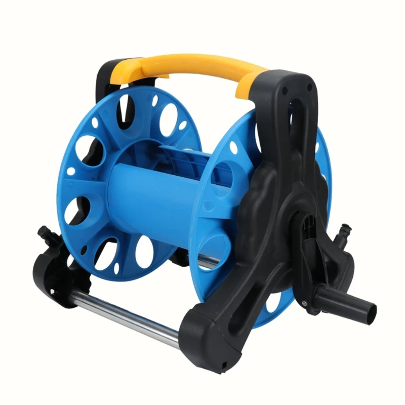 Portable Hose Pipe Reel Garden Cart Free Standing Holder Water Hoses