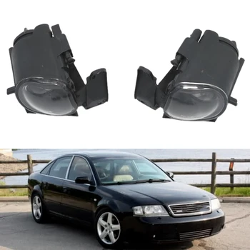 

For- A6 Avant C5 4B S6 Sedan 1999-2002 Replacement Bumper Front Fog Lamp Fog Light with Convex Lens