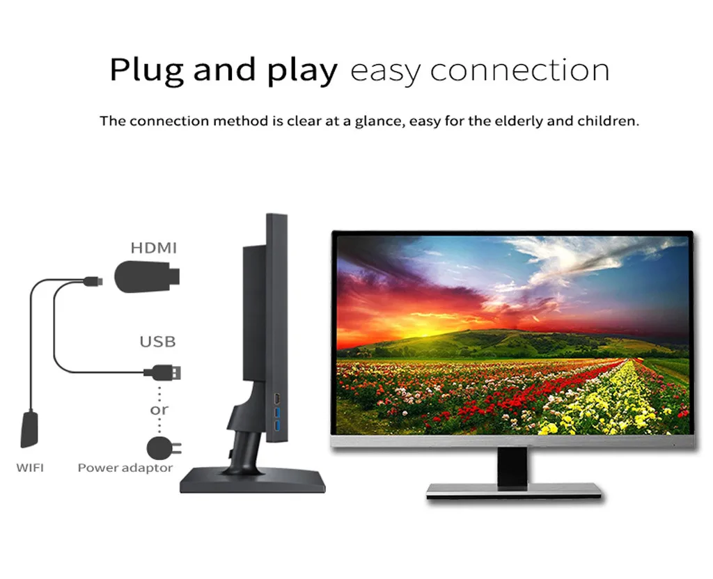 Mirascreen беспроводной дисплей адаптер, WiFi HDMI конвертер DualCore H.265/HEVC