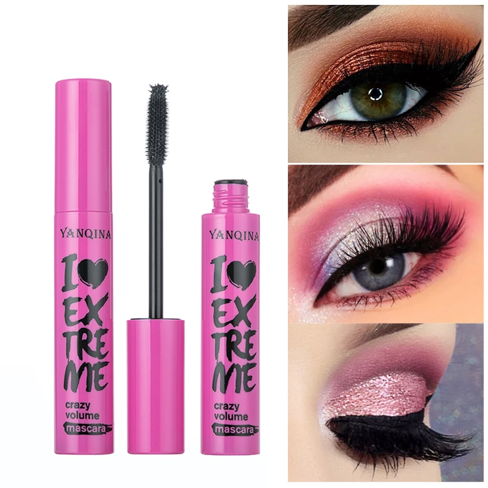 Тушь для ресниц 3D долговечная плотная водонепроницаемая без цветения розовая