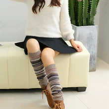 1 пара; теплые вязаные крючком сапоги; сезон осень-зима; для женщин; более теплое колено; высокие сапоги; утолщенные женские сапоги для взрослых