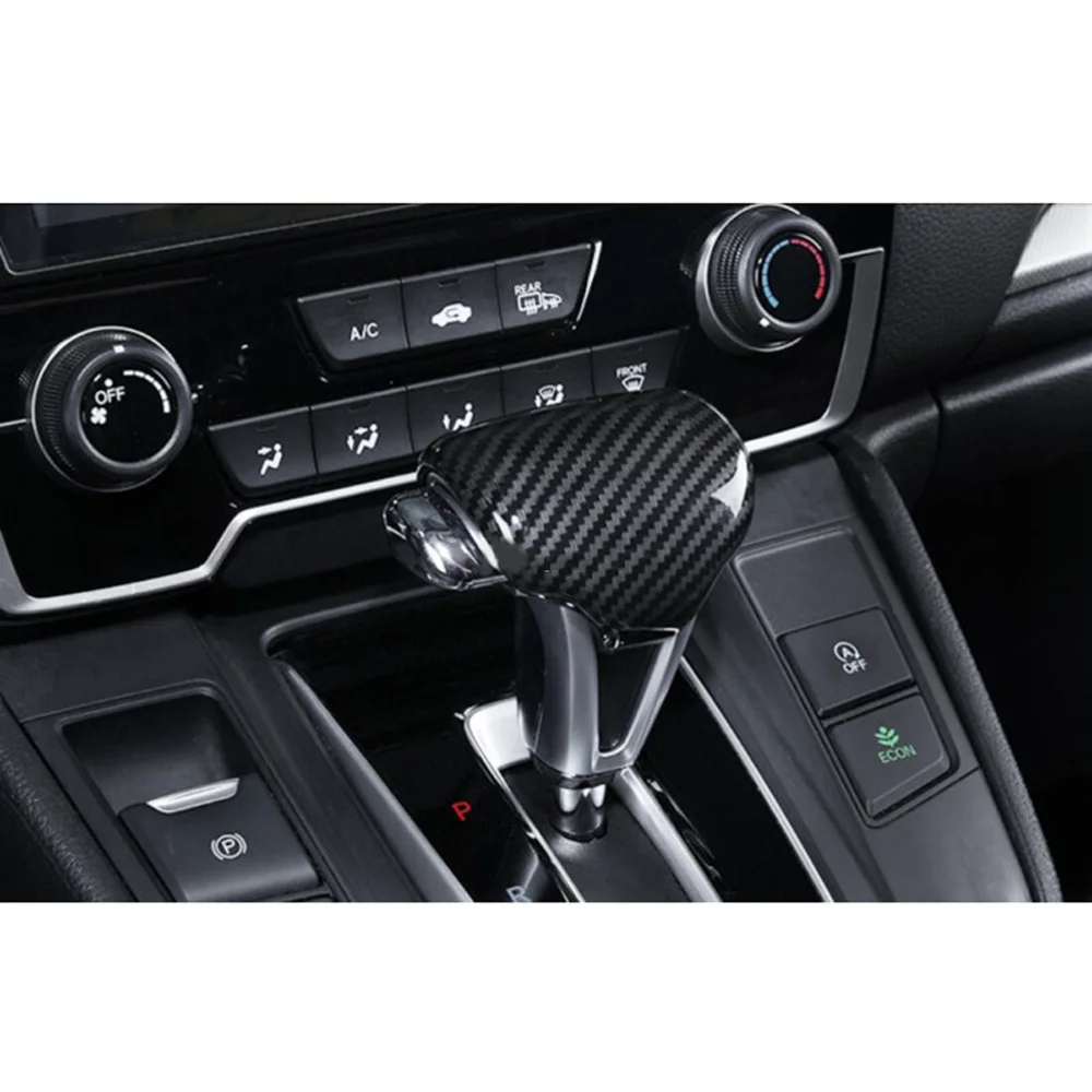 1PC For Honda CRV 2017-18 Steel Look Interior Gear Panel Moulding Cover Trim Kit