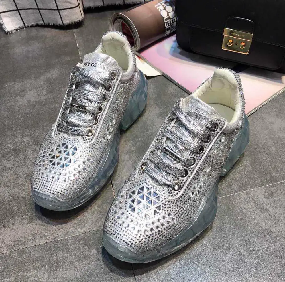 Женская обувь; женские кроссовки; chaussures femme; tenis feminino; повседневная обувь на платформе; зимняя обувь на шнуровке; famale - Цвет: AS SHOW