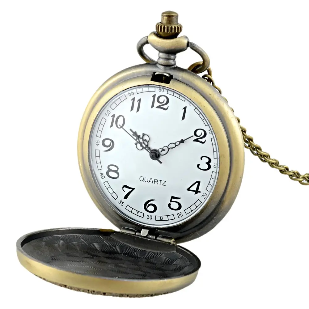 IBEINA Classic Russian National Emblem Quartz Pocket Watch Vintage Men Women Pendant Necklace Watch Gift