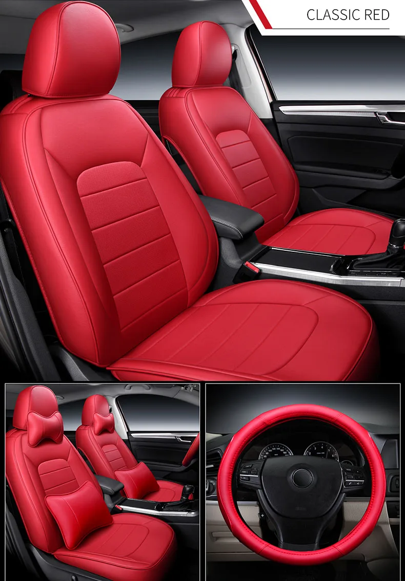 Custom car Seat Covers leather for auto volkswagen passat b6 B7 B8 Car Seat Covers for Cars auto products car accessories covers