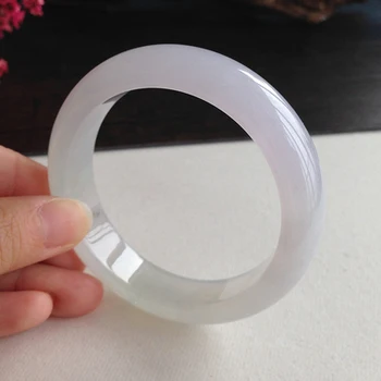 

Send Certificate Natural Burmese Jadeite 54-64mm Light Purple Bracelet Elegant Princess Jewelry Send Mom to Girlfriend