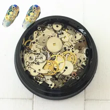 Японский стиль Маникюр стиль металлическая роспись ногтей время панк машинное снаряжение смешанный набор Паровая наклейка для ногтей