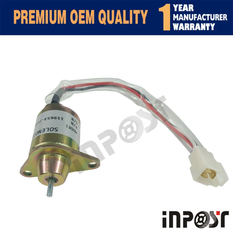 Fuel Shutoff Solenoid 119285-77950 129486-77952 FOR Yanmar 3TNE84 3TNE88 4TNE84