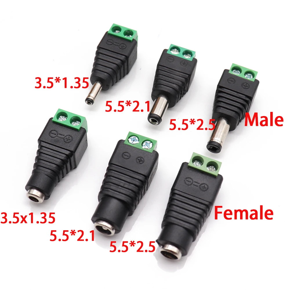 Мужской и Женский DC Мощность Штекер 5,5x2,1 мм 5,5*2,5 мм 3,5*1,35 мм 12V 24V адаптером Jack Разъем CCTV 5,5x2,1 2,5 1,35 Мужской и Женский DC Мощность Штекер 5,5x2,1 мм 5,5*2,5 мм 3,5*1,35 мм 12V 24V адаптером Jack Разъем CCTV 5,5x2,1 2,5 1,35