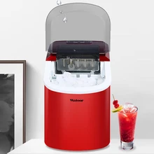 220 В/105 Вт Коммерческая Автоматическая круглая машина для изготовления кубиков льда, настольная машина для приготовления чая и кофе, домашняя маленькая машина для льда