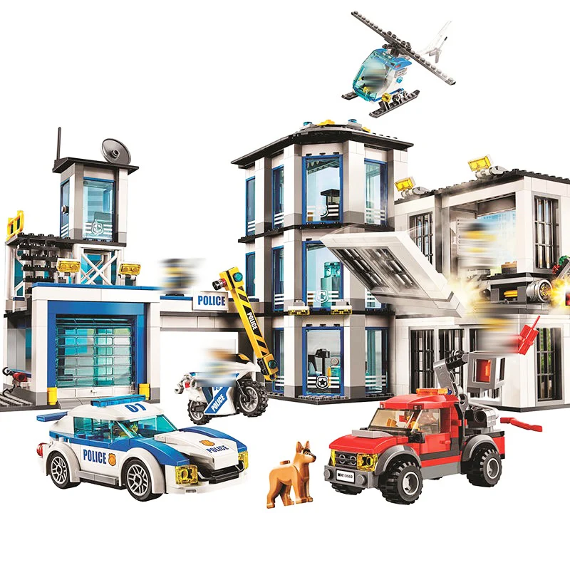 

10660 936Pcs City Police Station Building Block Bricks 60141 Christmas Gifts Toys For Children