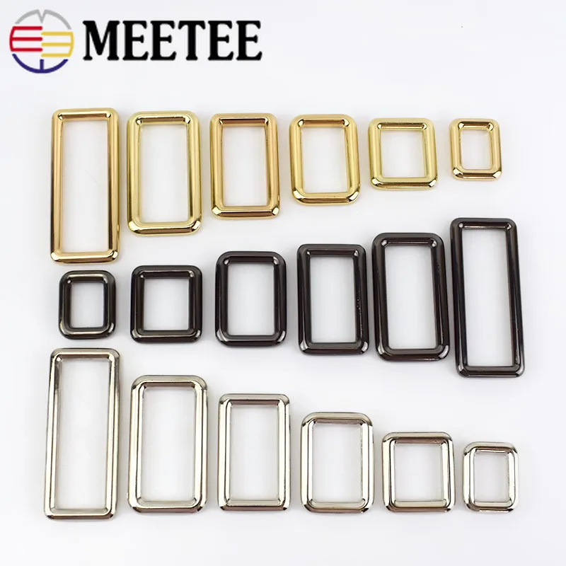 

5/10Pcs Rectangle Metal Buckles for Bag Backpack Strap Dog Collar Webbings Buckles Snap Hooks Bag Clasp DIY Leather Craft F1-4