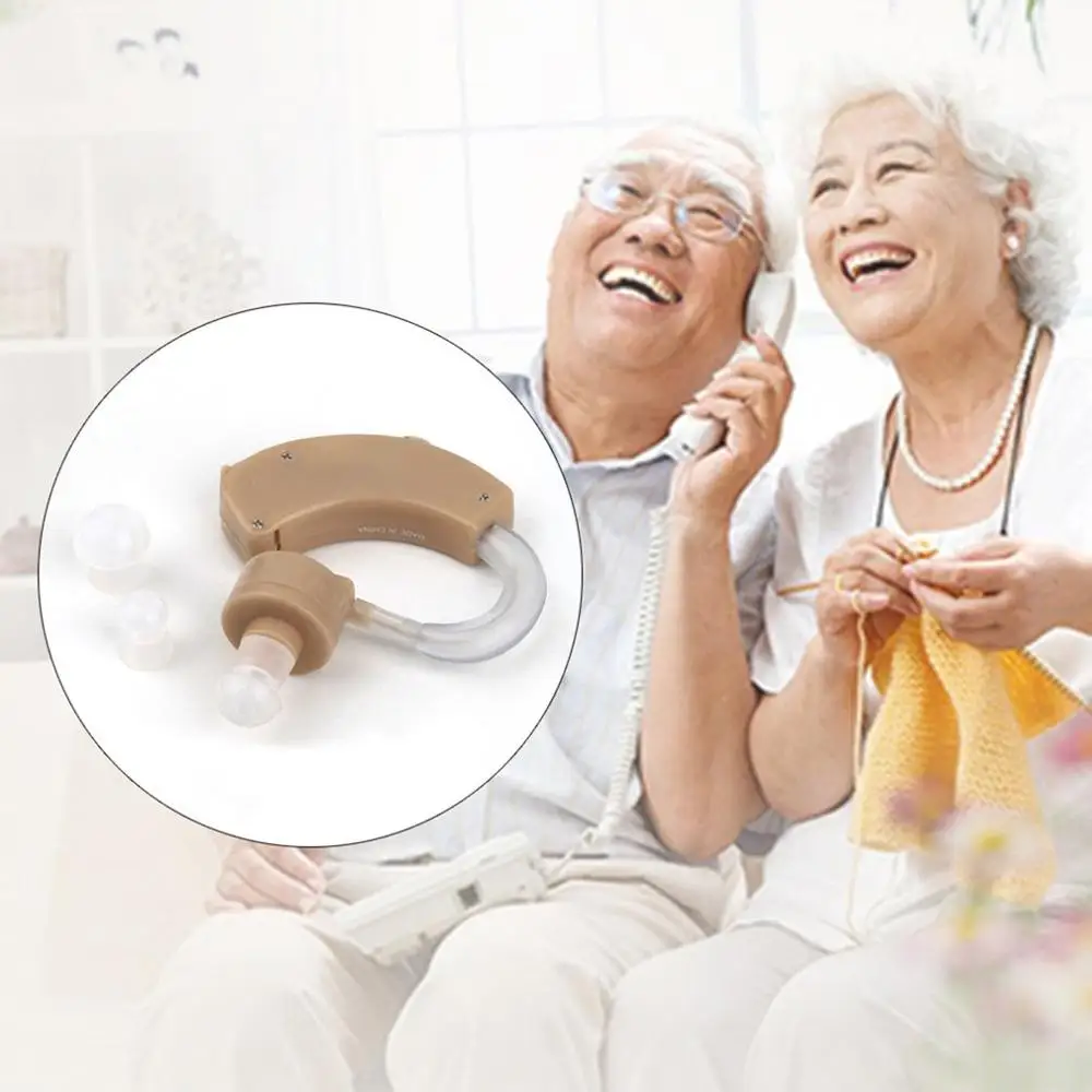 

Rechargeable Mini Plastic Hearing Aids Sound Voice Amplifier Low Noise Behind The Ear JZ-1088F For The Elderly Hearing Loss