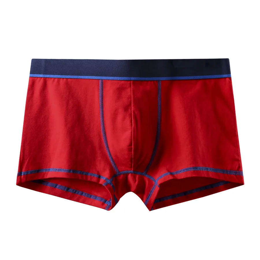 A0608 Red Брендовые новые модные сексуальные брендовые высококачественные хлопковые мужские боксеры, шорты, нижнее белье большого размера, мужские трусы, мужские трусы - Цвет: A0608 Red