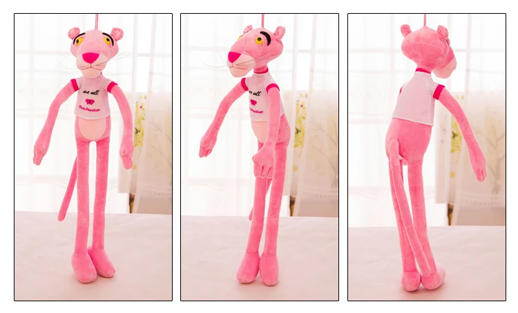 60-180 см мультфильм кукла мягкая игрушка "Розовая пантера" игрушка каваи Леопард чучело животных детские мягкие игрушки День рождения детей Рождественский подарок