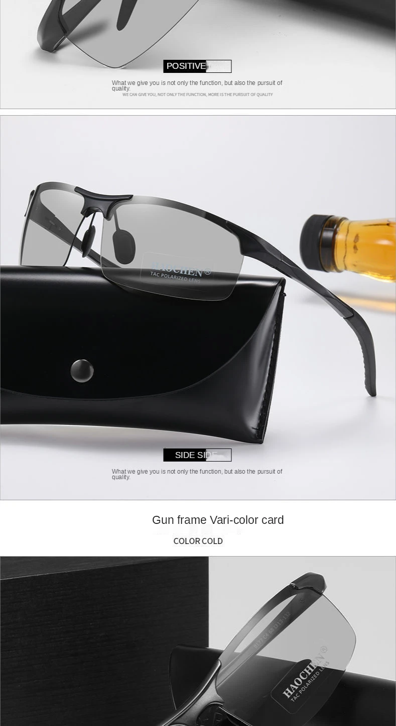 Day And Night Polarized Color-Changing Sunglasses Male Driver Driving Glasses Fishing Night Vision Driving Men’s Special