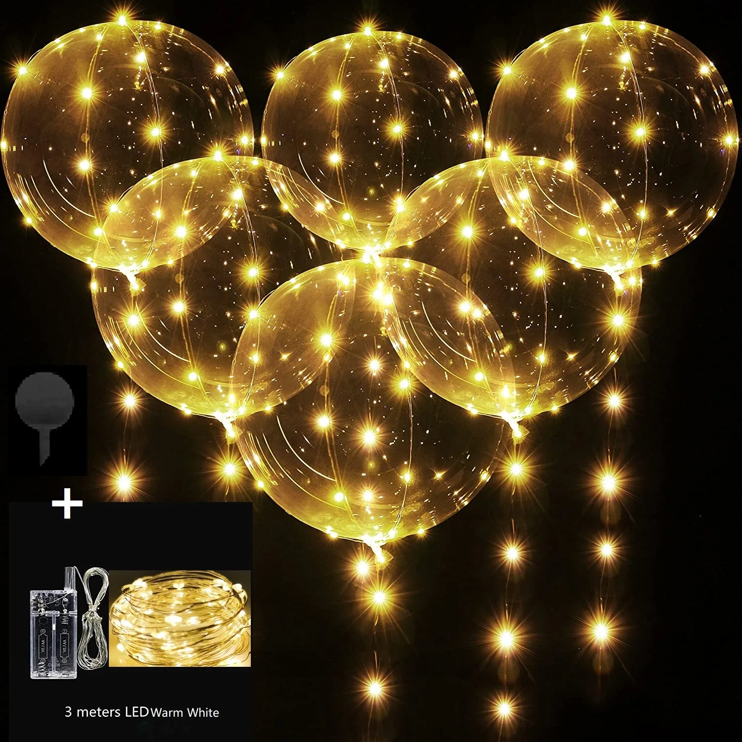 20 pezzi, palloncini di elio palloncini led palloncini colorati, luminosi  palloncini di elio per la decorazione di nozze di partito un'alta qualità