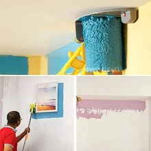 

Practical Paint Edger Paint Edger Roller With 2-Pack Replacement Rollers Brush Tool Multifunctional for Home Room Wall Ceilings
