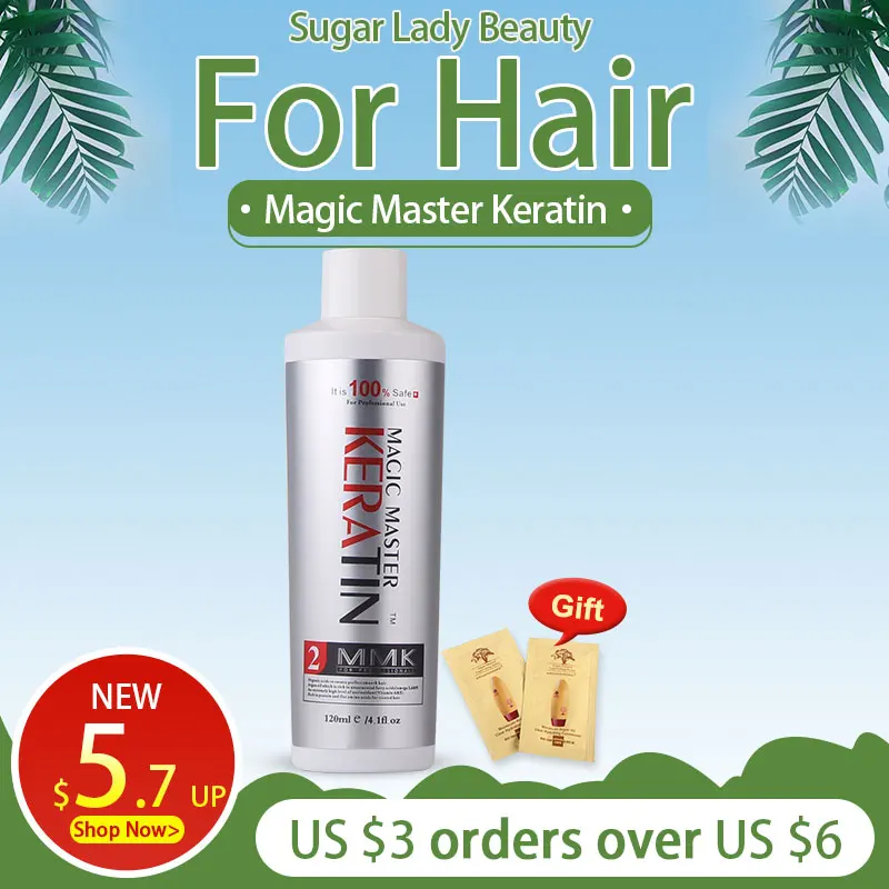 Keratin Hair Treatment MMK Magic Master Keratin Hair Products Without Formalin for Straighten Curly Hair Care Health Free Gift