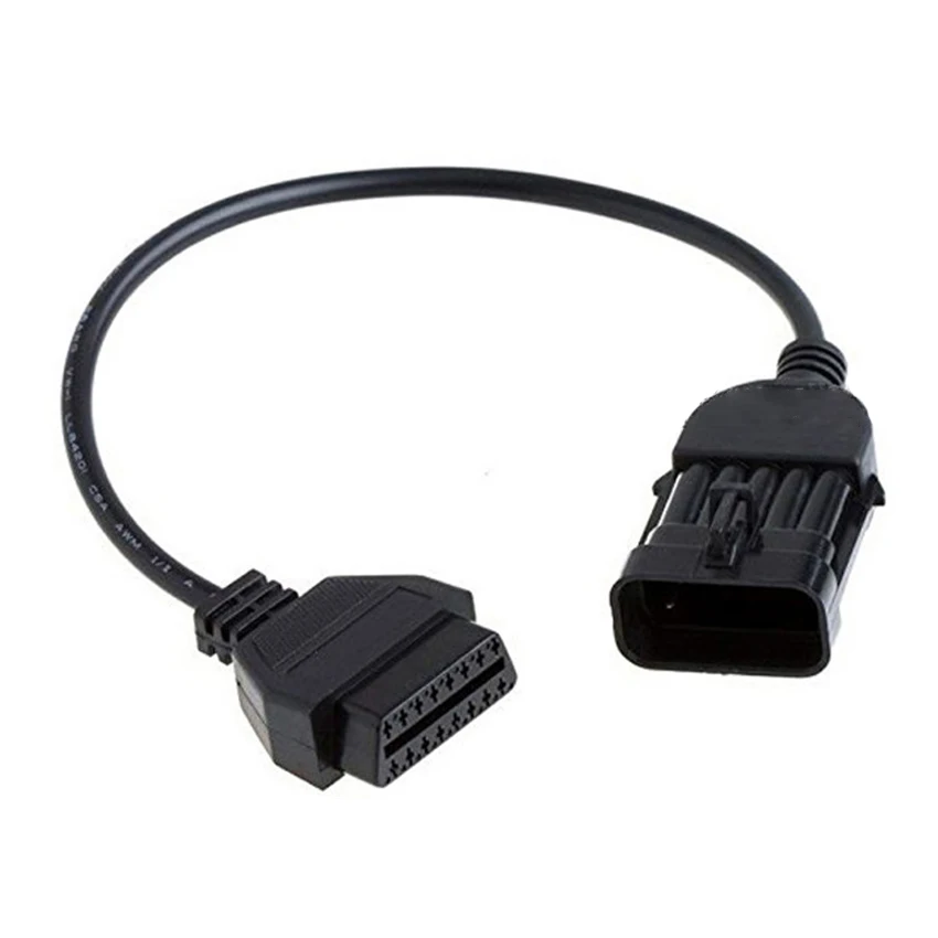 40 Cm 10Pin - Obd2 16Pin Kiterjesztési Kábel Diagnosztikai Szerszám Csatlakozó Kábele, Obd 2 Csatlakozó Adapter Kábel