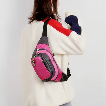 

4 Pockets Unisex Outdoor Sport Waist Pack Bags Waterproof Pockets Travel Chest Bag Belt Fanny Pack Bag Waist Messenger Purse