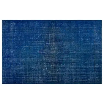 

Handmade Blue Vintage Overdyed Turkish Area Rug 182x288 Cm-5'12''X9'5''