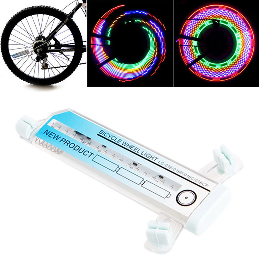 

Bicycle spoke light waterproof 32 LED lights flash irradiation light 32 kinds of color patterns complete outdoor bicycle light