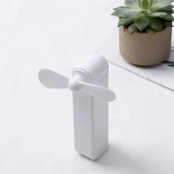 

Portable Colorful Low Noise Handheld Multi-function Folding Mini 2000mA Mobile Power Supply Small Fan Charging Handle Fan