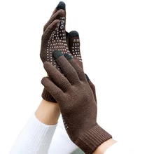 Зимние вязаные шерстяные для мужчин и женщин, плюс флис, чтобы согреться, лыжные перчатки, сохраняющие тепло, спортивная одежда, аксессуары