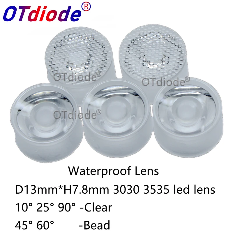 13 мм 3535 CREE XPE XPE2 XPG XPG2 XTE Epi led/полусветодиодный ОД светодиодный объектив