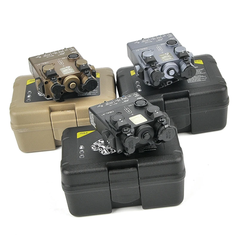 PEQ-15A DBAL-A2 Dual Beam Aiming Laser IR& Red Laser LED White Light Illuminator with Remote Battery Box Switch