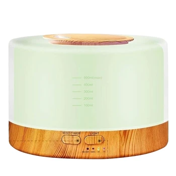 

500ML Portable Aroma Diffuser Air Humidifier with Colorful Night Lamp,Nano Mist Quiet USB Desk Top Atomizer