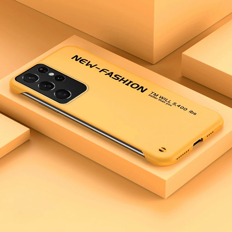 Бескаркасный Ультратонкий чехол для Samsung Galaxy S22 Ultra Plus модный матовый тонкий с