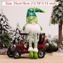  Merry Christmas LED Luminous Faceless Forest Old Man Elf Doll Ornament Navidad New Year Christmas Gift Children Faceless Doll 