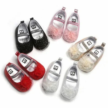 

Autumn Baby Girl Flower Shoes Baby Girl Flower Design Anti-Slip Casual Sneakers Toddler Soft Soled Princess Walking Shoes k