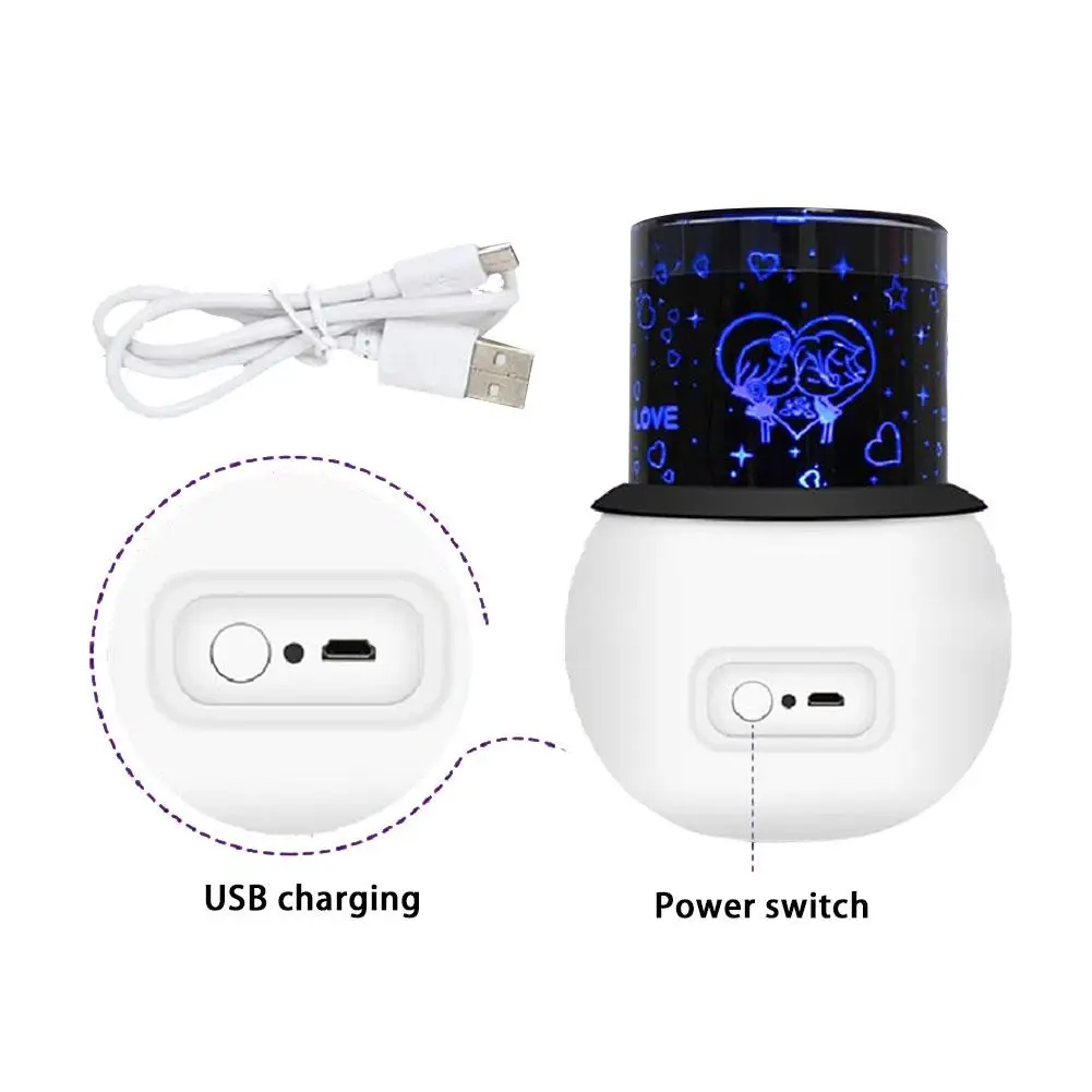 Звезды Звездное небо светодиодный проектор Луна Ночная лампа USB спальня вечерние