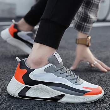 

Light Weight Men Running Shoes Men Lace Up Air Mesh Breathable Sports Shoes Men High Quality Outdoor Jogging Shoes Sneakers