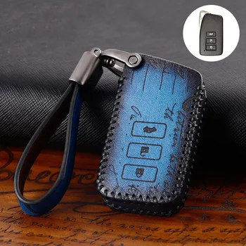 

Leather Car Styling Key Cover Case for Lexus NX GS RX IS ES GX LX RC 200 250 350 LS 450H 300H Auto Accessorise Keychain Keyring