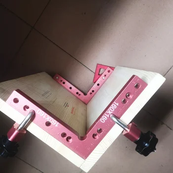 

Aluminum Square Right Angle 90 Degree L-shaped Auxiliary Fixture Positioning Panel Fixing Clip Woodworking Carpenter Tools