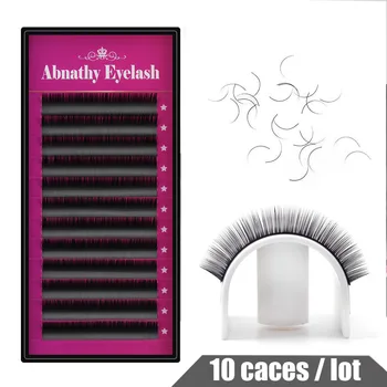 

10 Trays Eyelashes Extension Makeup Mink Eyelashes Individual Natural Faux Eyelash Extension