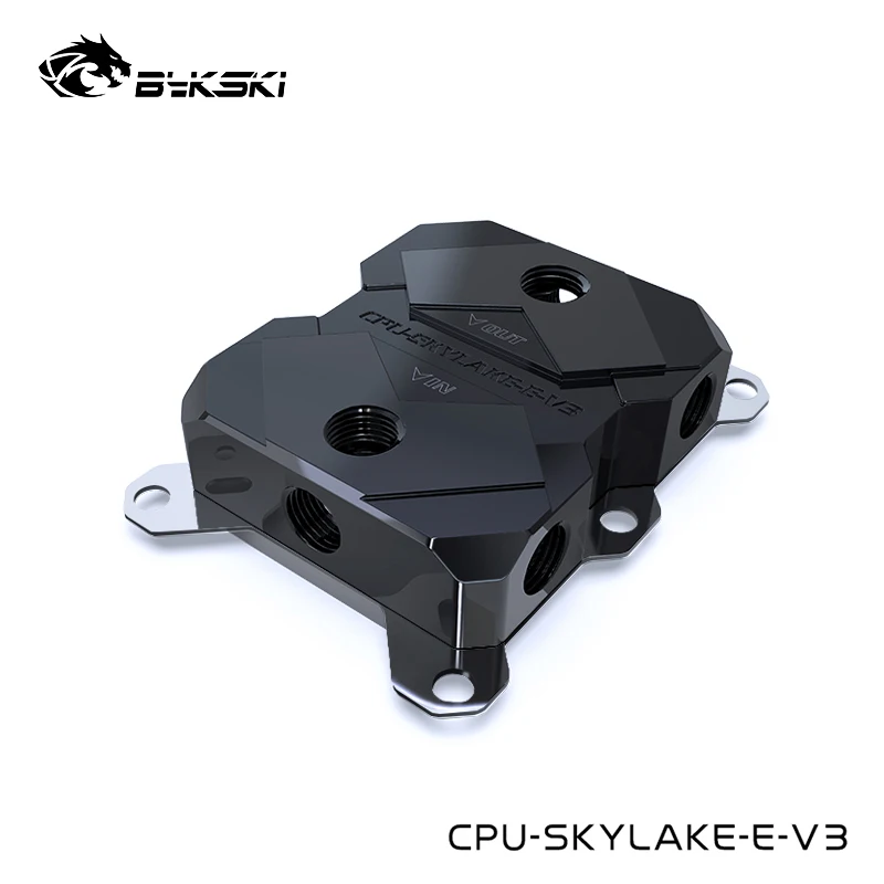 Водяной блок BYkski для процессора LGA3647/SKYLAKE CPU Watercooler версия POM черный