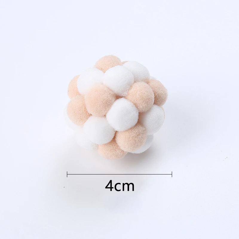 Cat Interactive Toy Cat Toy Balls Mouse Cage Toys Plush Artificial Colorful Cat Teaser Toy Pet Supplies Interactive Plush Toy