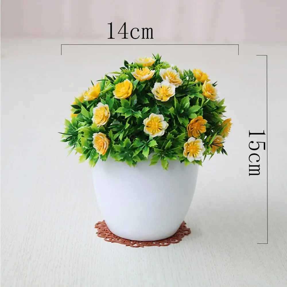 Для дома и офиса украшения искусственных цветочных горшков для пейзаж свадебные