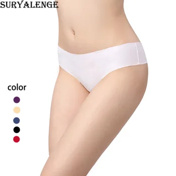 

SURYALENGE Female oversized G-string Mesh seamless one-piece slim women's underwear Sexy solid low waist T-Back thongs