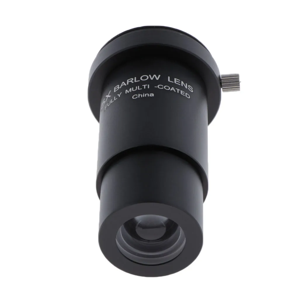 Telescope Eyepiece Barlow Lens 3X Magnification 1.25 Inch Universal T Ring Adapter